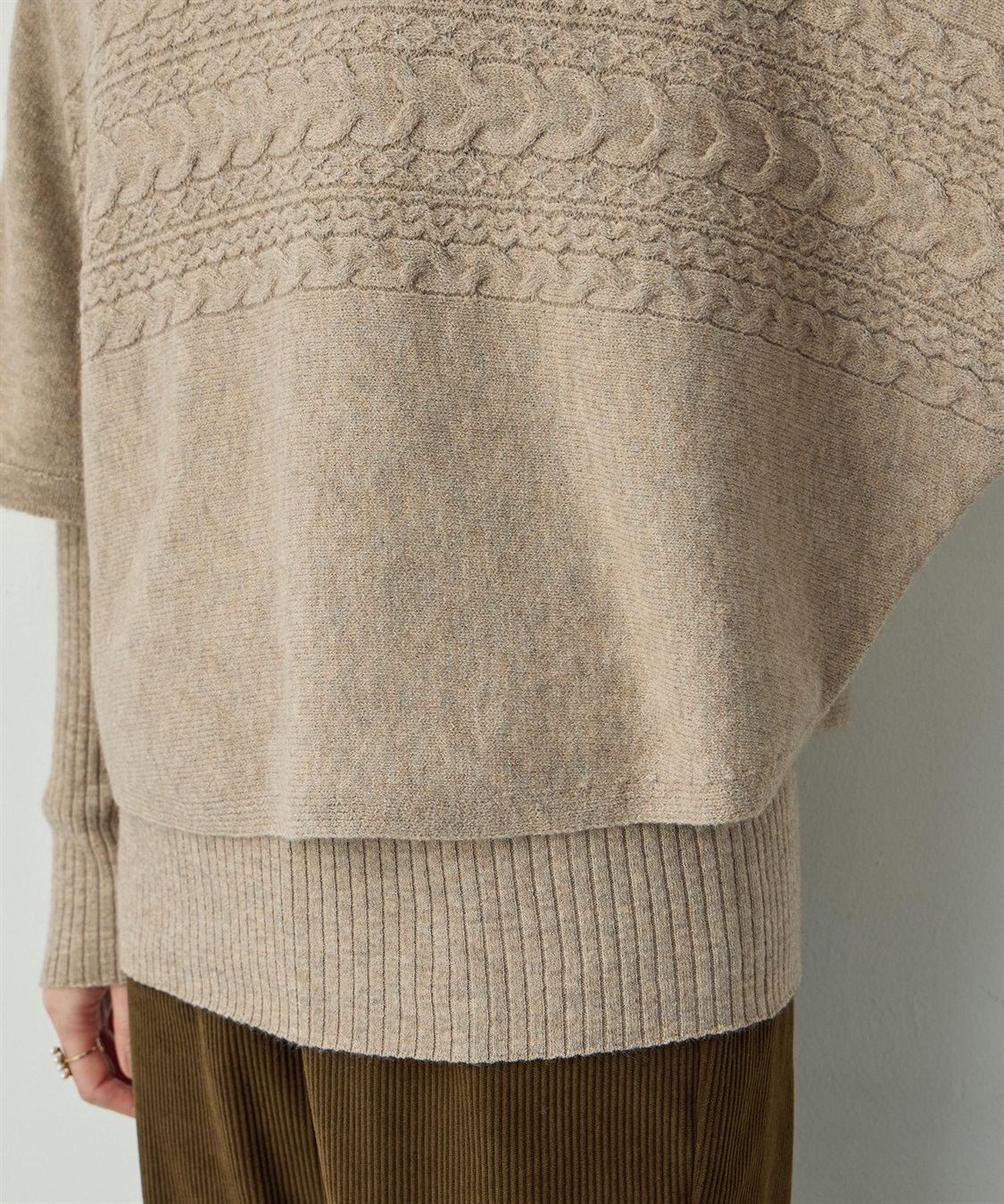 Petit Honfleur ポンチョアンサンブルニット_sub_21