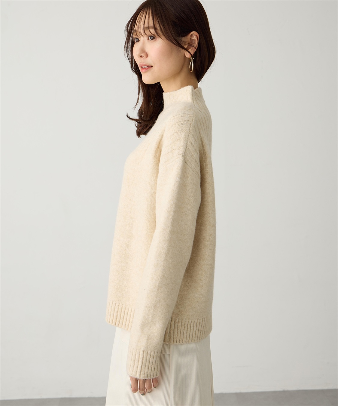 Petit Honfleur カラーネップニットプルオーバー【ハンドウォッシャブル】_sub_2