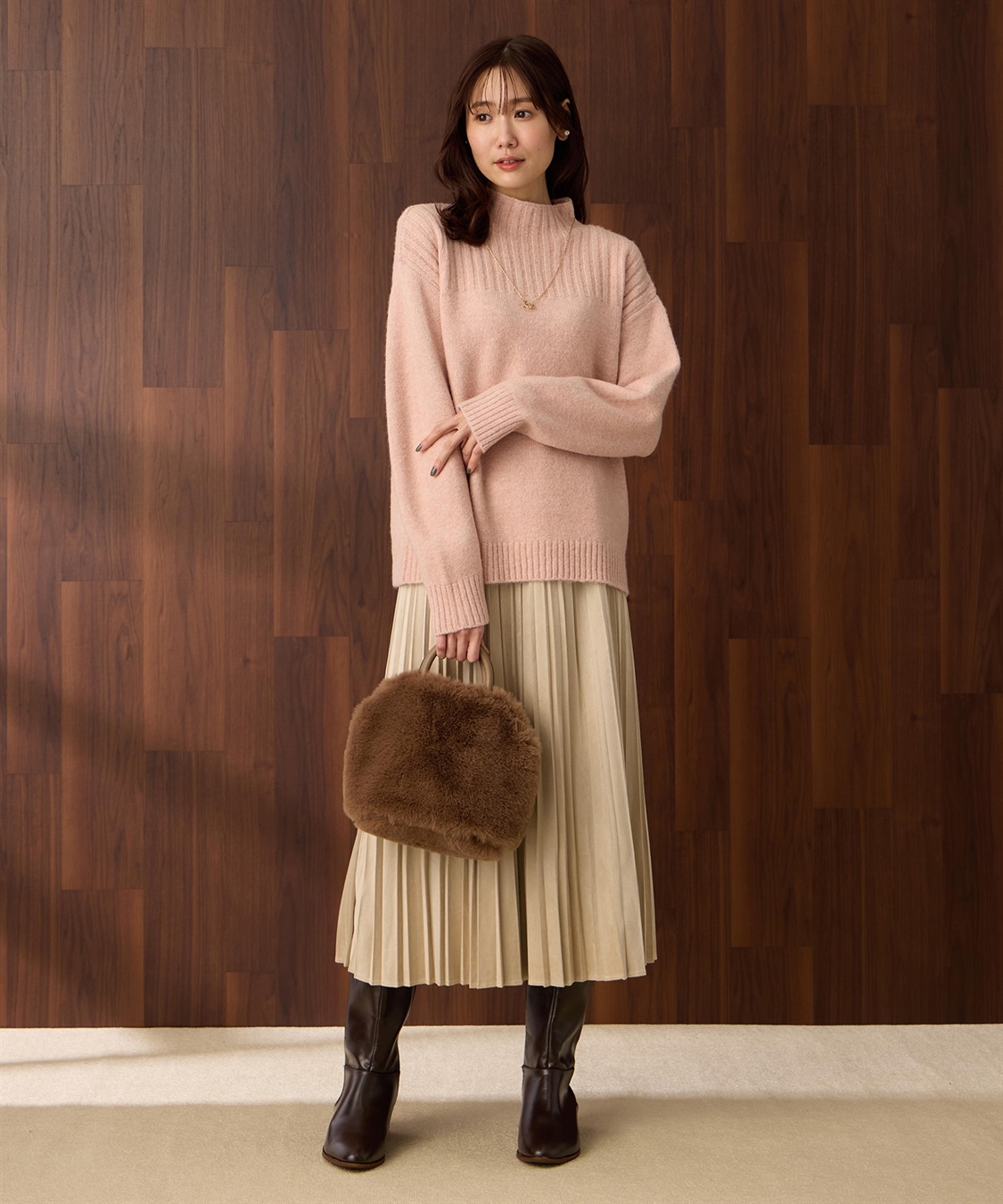 Petit Honfleur カラーネップニットプルオーバー【ハンドウォッシャブル】_sub_10