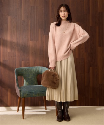 Petit Honfleur カラーネップニットプルオーバー【ハンドウォッシャブル】_subthumb_12