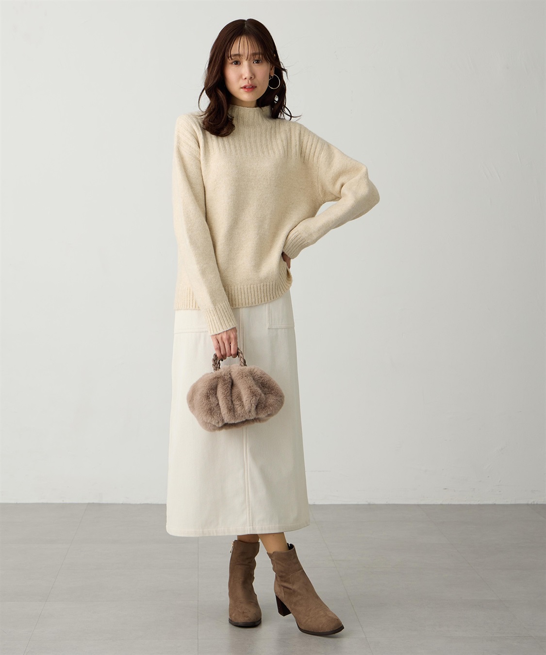 Petit Honfleur カラーネップニットプルオーバー【ハンドウォッシャブル】_sub_17