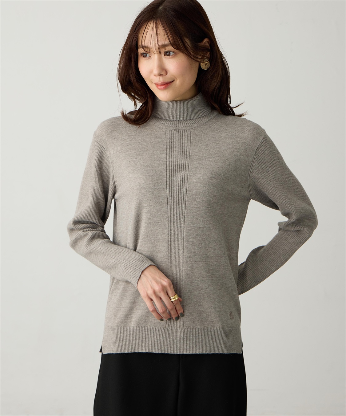 Petit Honfleur タートルネックプルオーバー_sub_5