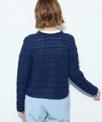 Petit Honfleur ツイード風ニットクルーカーディガン【ハンドウォッシャブル】_subthumb_13