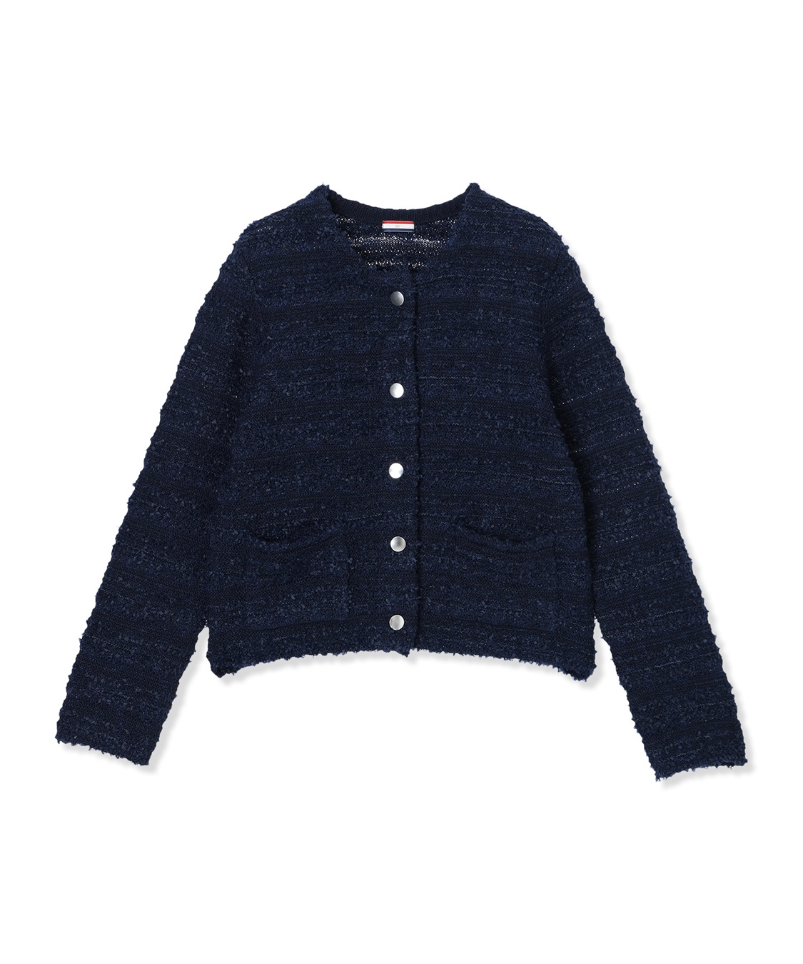 Petit Honfleur ツイード風ニットクルーカーディガン【ハンドウォッシャブル】_sub_22