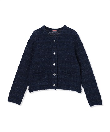 Petit Honfleur ツイード風ニットクルーカーディガン【ハンドウォッシャブル】_subthumb_22