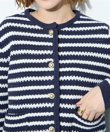 Petit Honfleur ボーダーカーディガン_subthumb_11