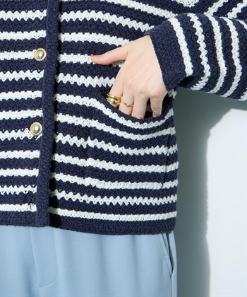 Petit Honfleur ボーダーカーディガン_subthumb_13