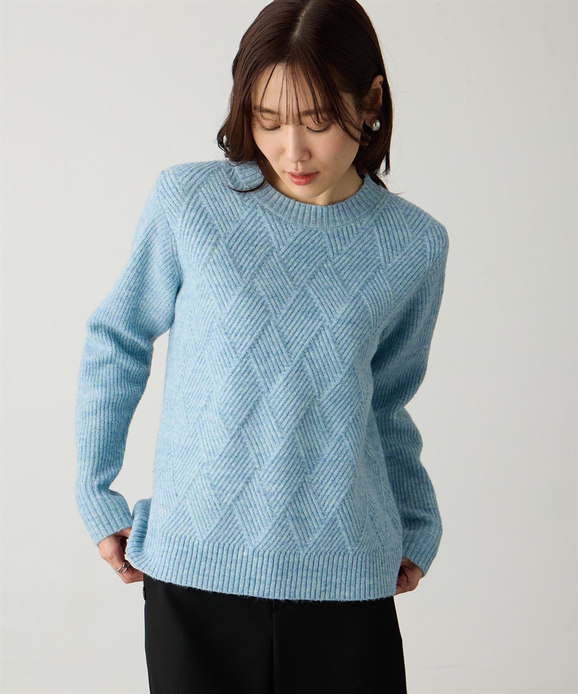 Petit Honfleur ダイヤニットプルオーバー_sub_1