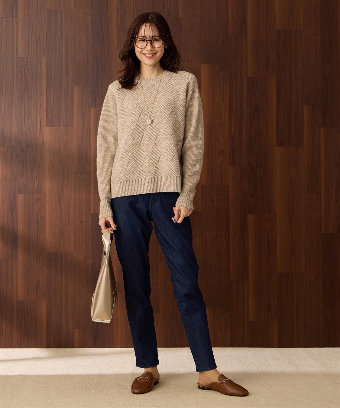 Petit Honfleur ダイヤニットプルオーバー_sub_9