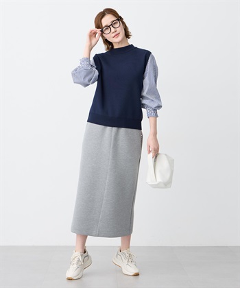 Petit Honfleur ストライプドッキングニットプルオーバー【ウォッシャブル】_subthumb_10