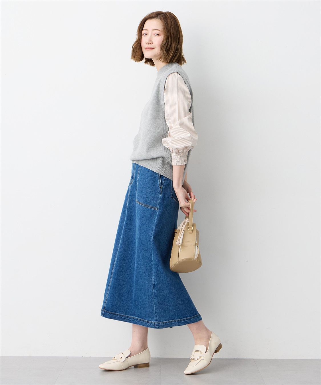 Petit Honfleur ストライプドッキングニットプルオーバー【ウォッシャブル】_sub_13