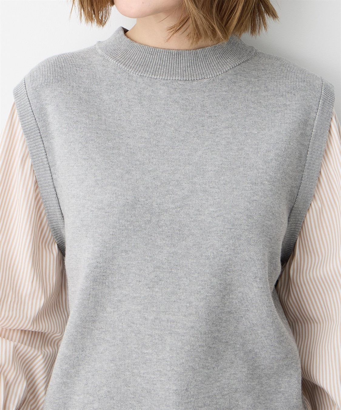 Petit Honfleur ストライプドッキングニットプルオーバー【ウォッシャブル】_sub_14