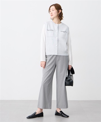 Petit Honfleur 胸ポケットニットベスト【ウォッシャブル】_subthumb_14