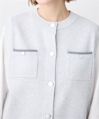 Petit Honfleur 胸ポケットニットベスト【ウォッシャブル】_subthumb_16