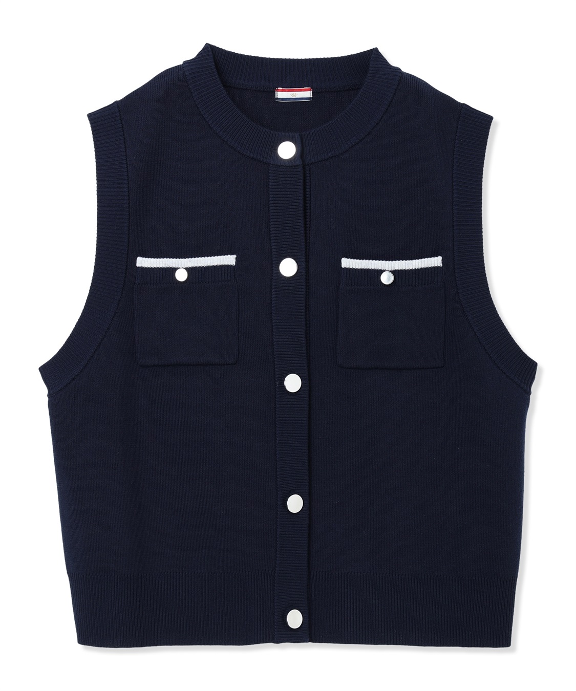 Petit Honfleur 胸ポケットニットベスト【ウォッシャブル】_sub_19