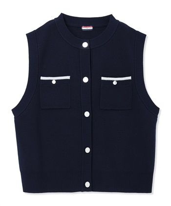 Petit Honfleur 胸ポケットニットベスト【ウォッシャブル】_subthumb_19