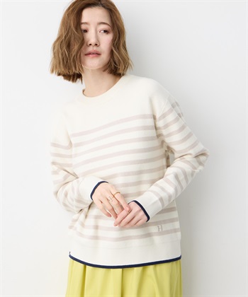 Petit Honfleur ミラノリブボーダーニットプルオーバー【ウォッシャブル】_subthumb_8