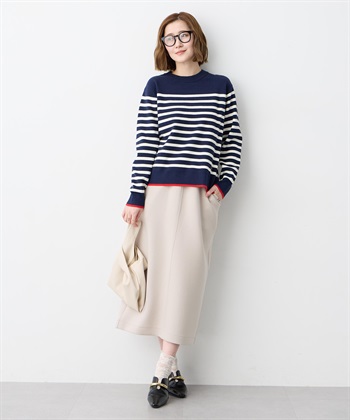 Petit Honfleur ミラノリブボーダーニットプルオーバー【ウォッシャブル】_subthumb_14