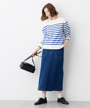 Petit Honfleur ミラノリブボーダーニットプルオーバー【ウォッシャブル】_subthumb_20