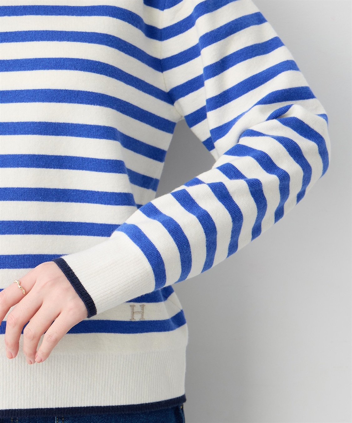 Petit Honfleur ミラノリブボーダーニットプルオーバー【ウォッシャブル】_sub_21