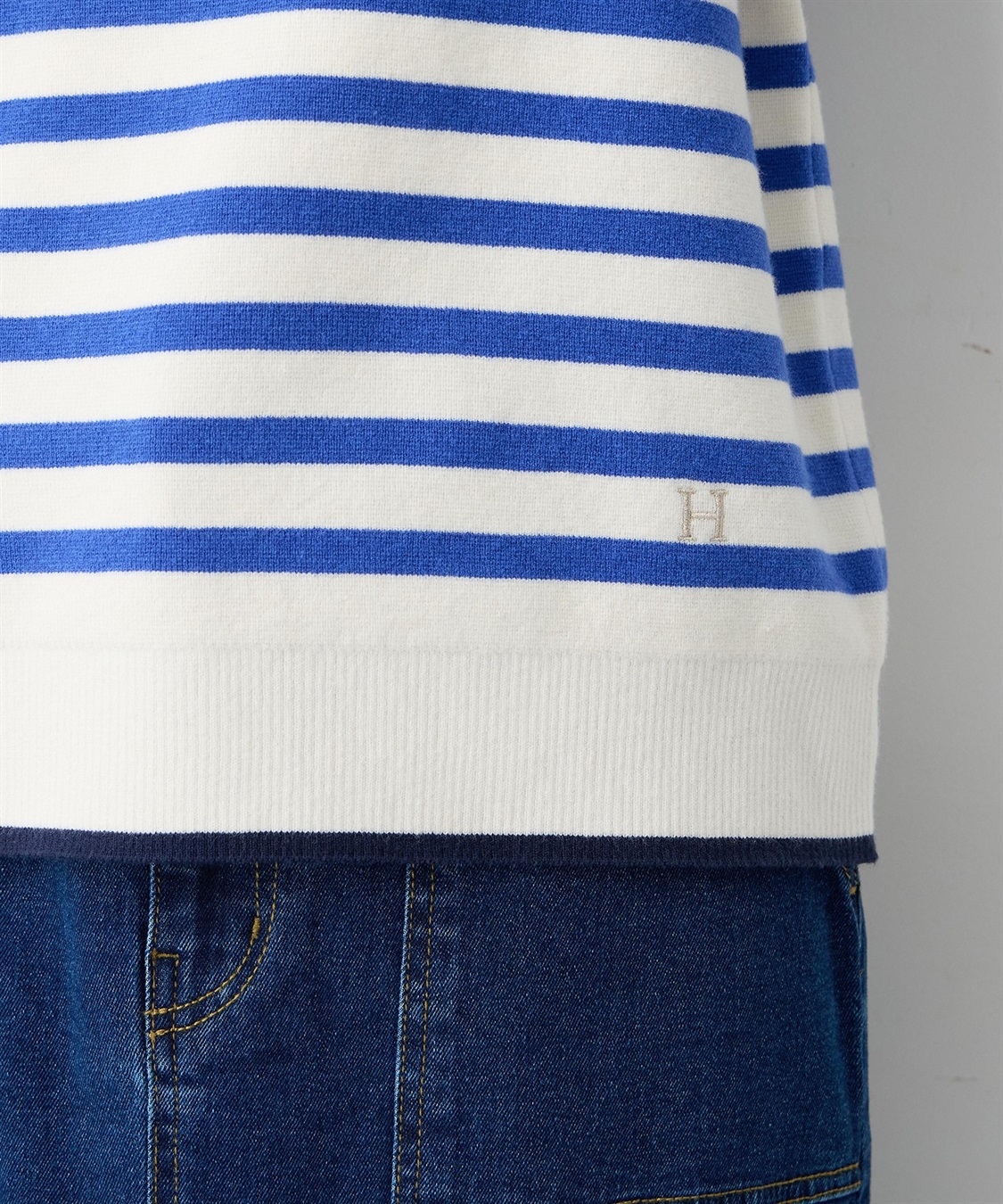 Petit Honfleur ミラノリブボーダーニットプルオーバー【ウォッシャブル】_sub_22