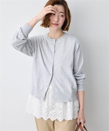 Petit Honfleur ファンクションクルーネックカーディガン【接触冷感・UVカット・ウォッシャブル】_subthumb_5