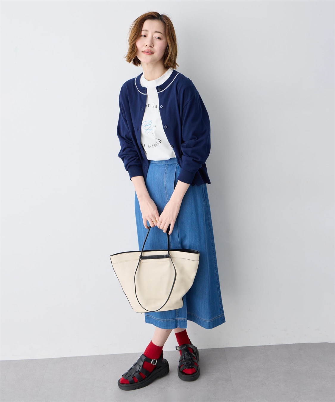 Petit Honfleur ファンクションクルーネックカーディガン【接触冷感・UVカット・ウォッシャブル】_sub_9