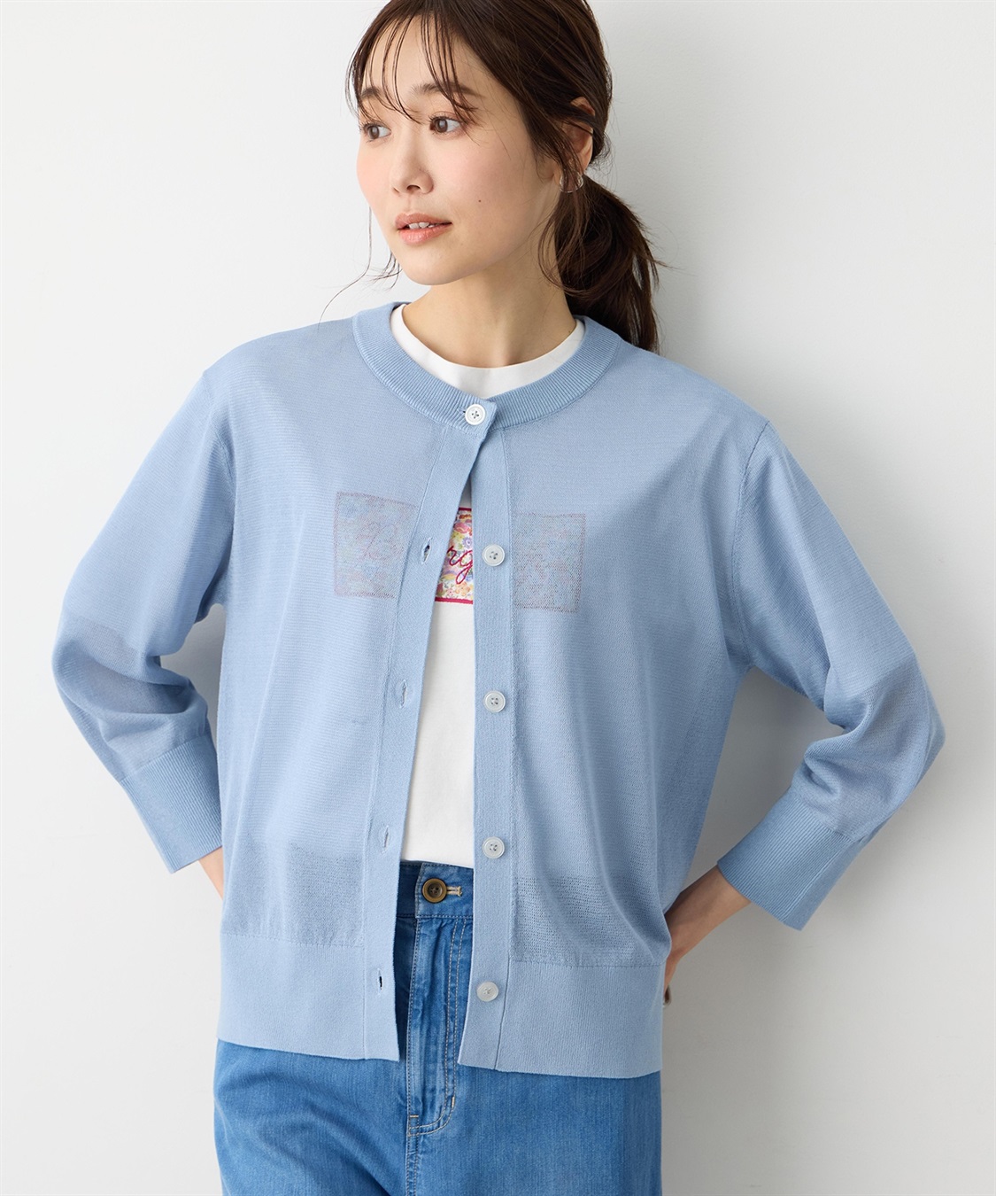 Petit Honfleur ノーカラーCD【楽ちんニット】_sub_3