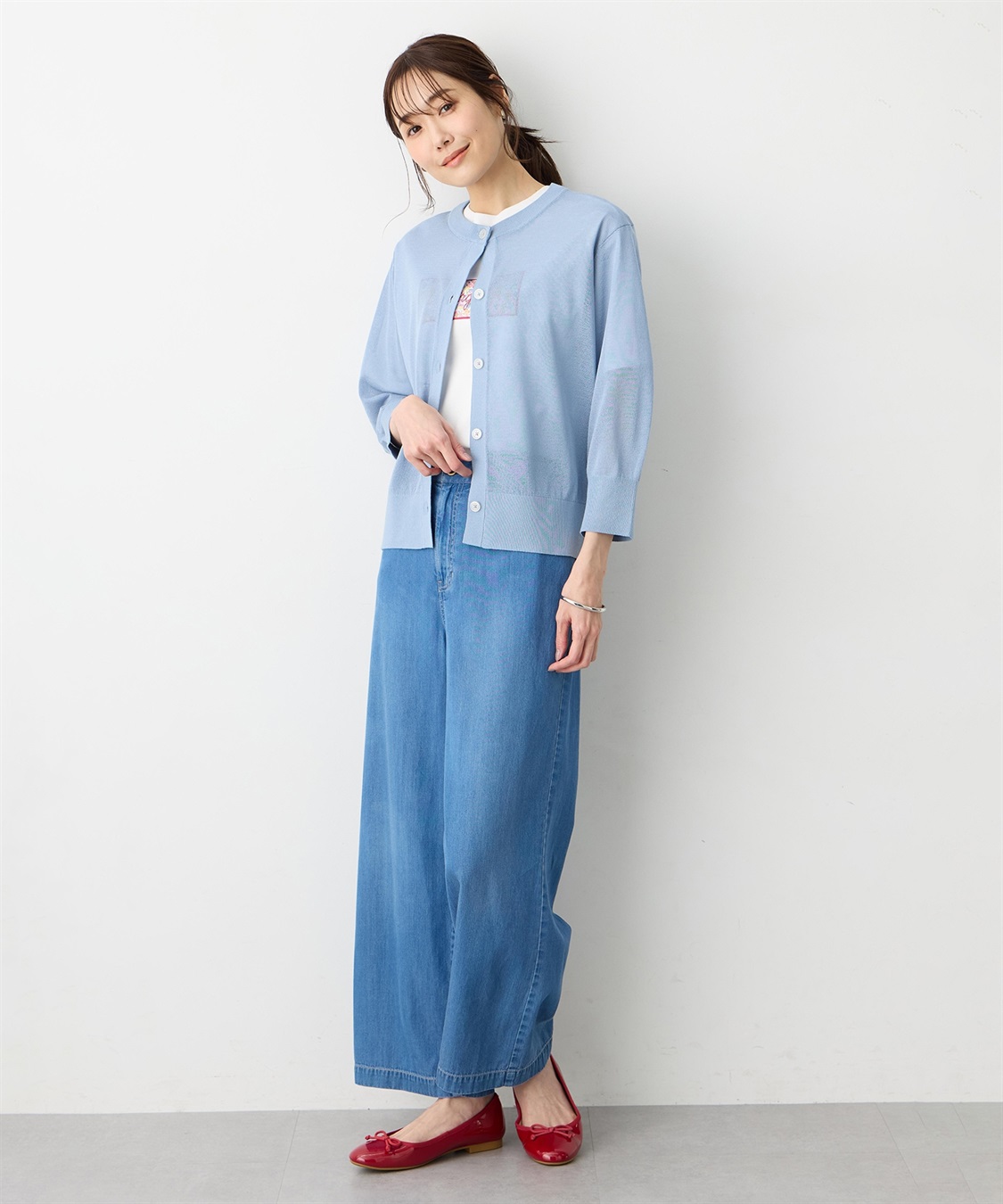 Petit Honfleur ノーカラーCD【楽ちんニット】_sub_15