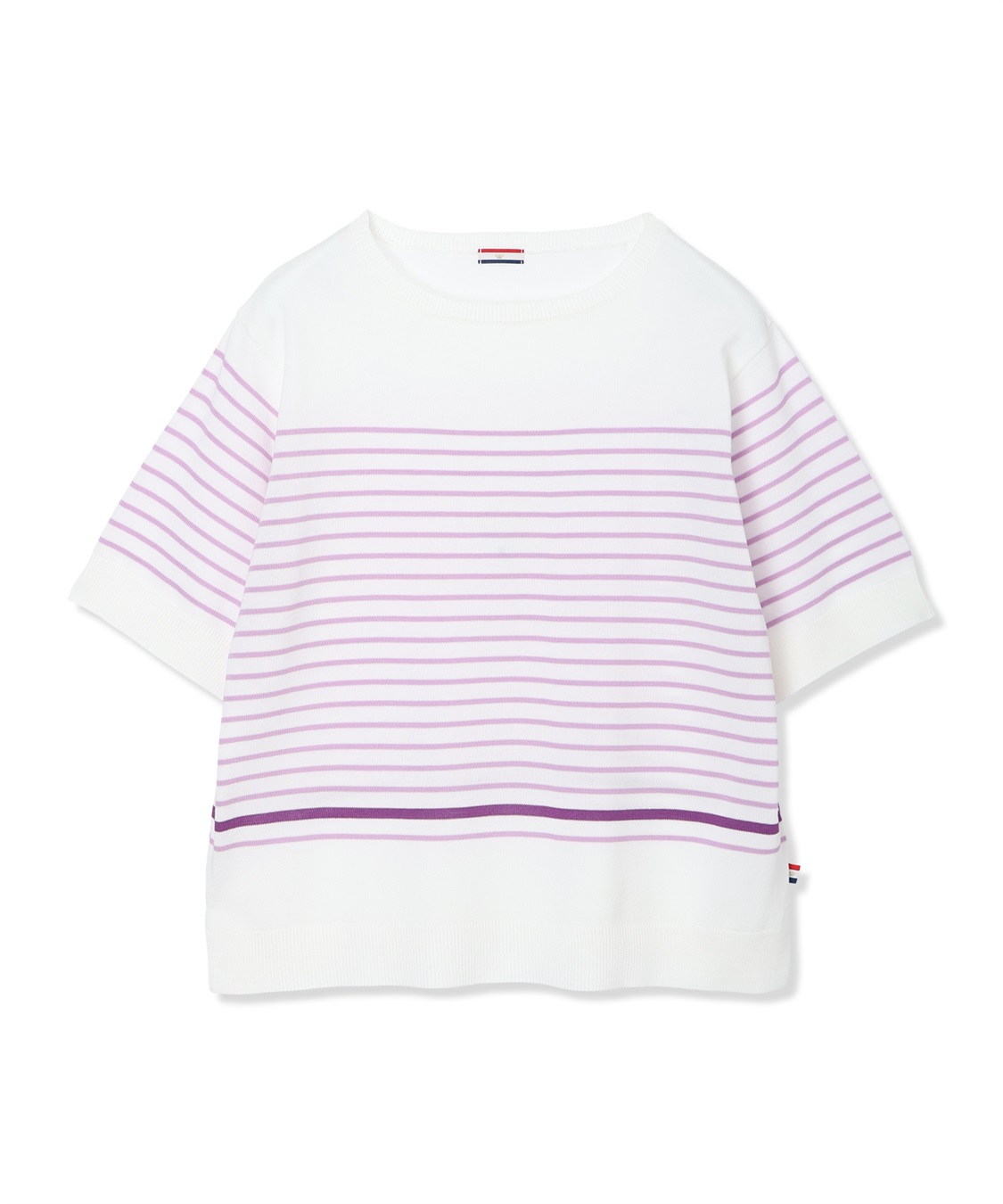 Petit Honfleur ハーフスリーブニットボーダープルオーバー【UVカット・接触冷感】_sub_14