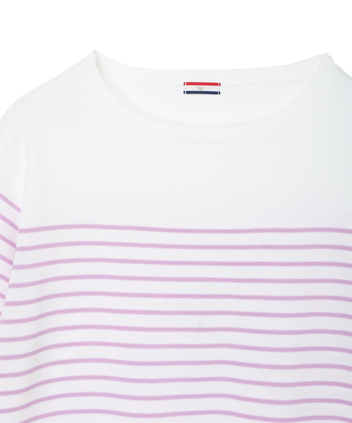 Petit Honfleur ハーフスリーブニットボーダープルオーバー【UVカット・接触冷感】_sub_16