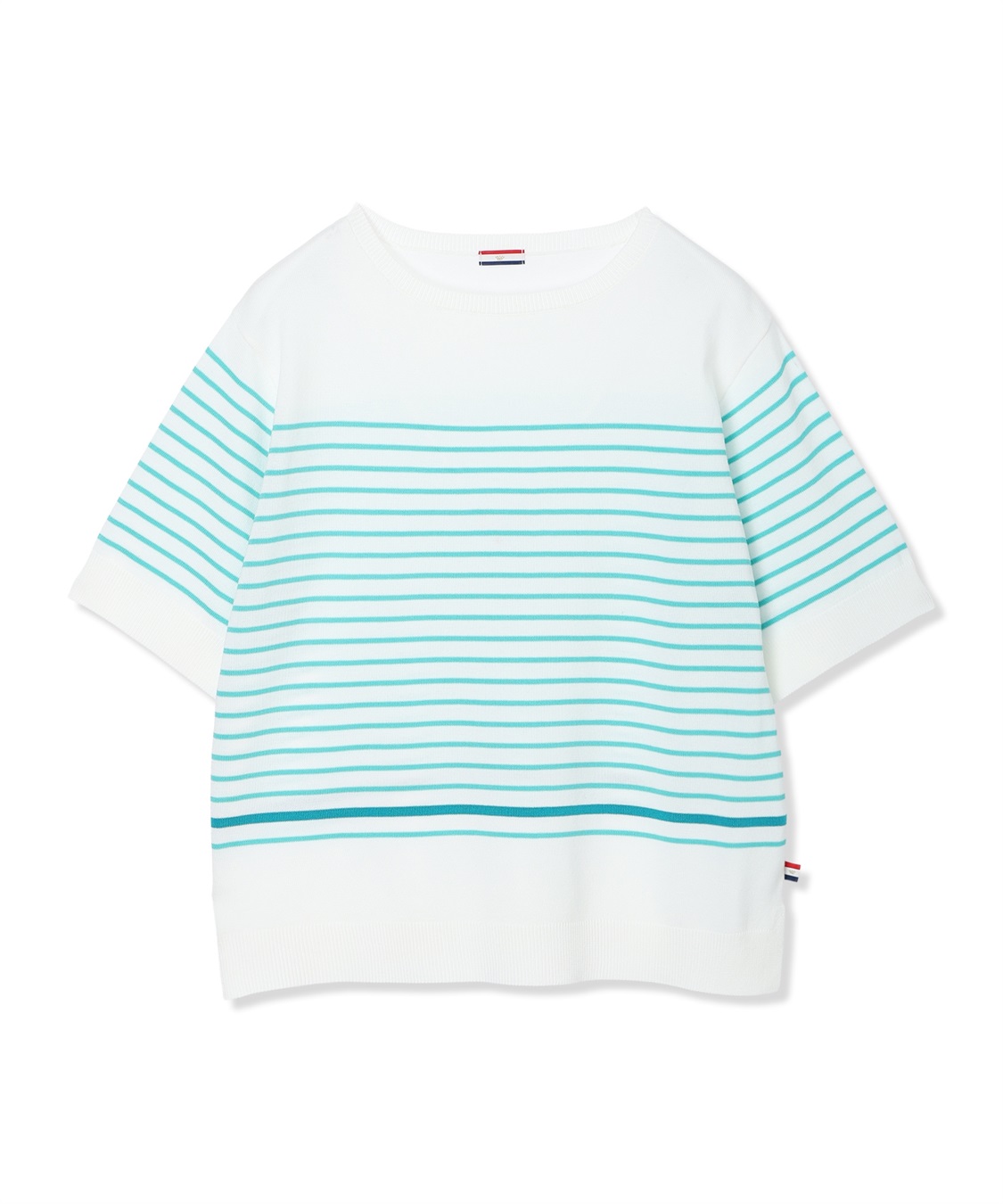 Petit Honfleur ハーフスリーブニットボーダープルオーバー【UVカット・接触冷感】_sub_22