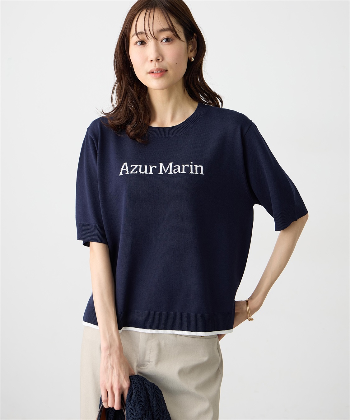 Petit Honfleur ロゴニットプルオーバー【UVカット・接触冷感】_sub_3