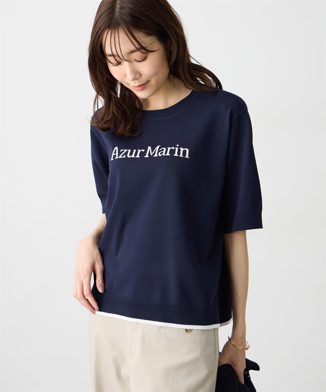 Petit Honfleur ロゴニットプルオーバー【UVカット・接触冷感】_sub_4