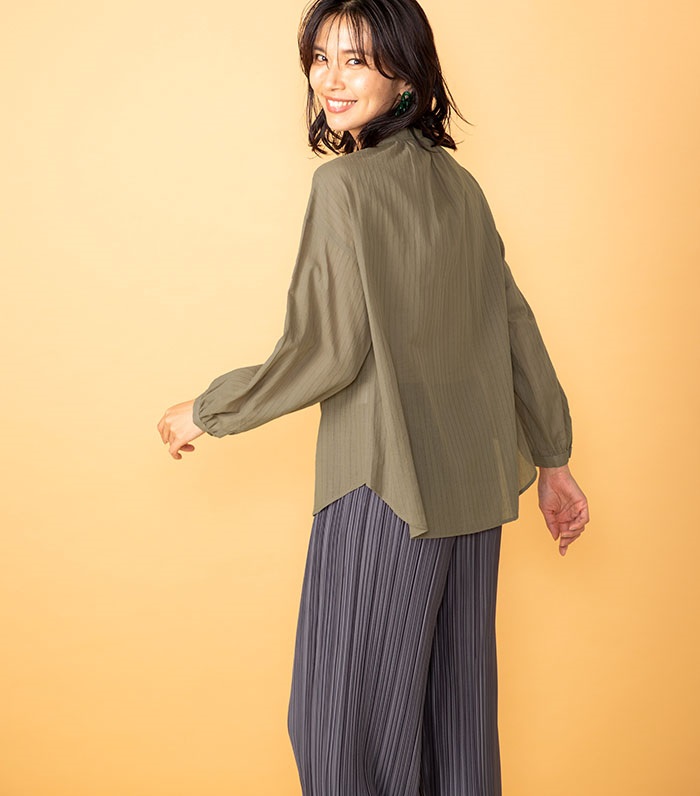 Petit Honfleur コットンジャガードブラウス_sub_5