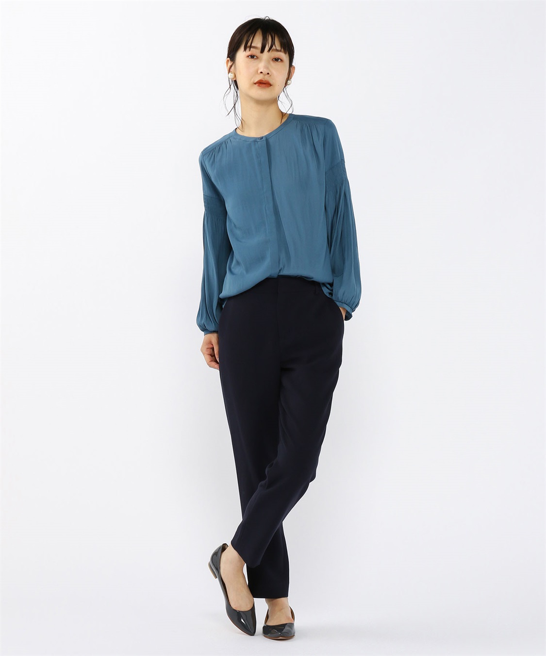 Petit Honfleur シャーリングブラウス_sub_8