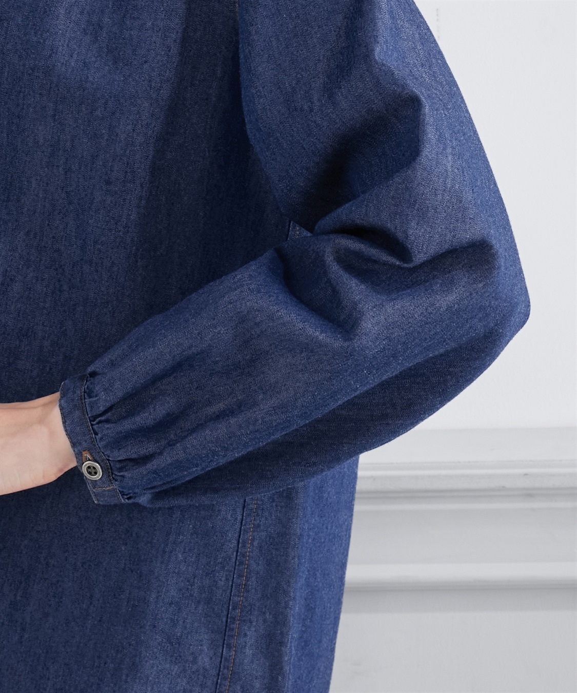 Petit Honfleur デニムスキッパーブラウス_sub_4