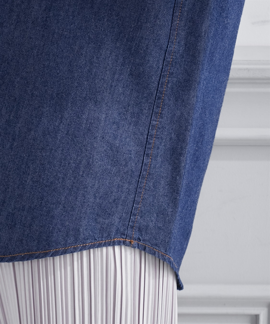 Petit Honfleur デニムスキッパーブラウス_sub_5