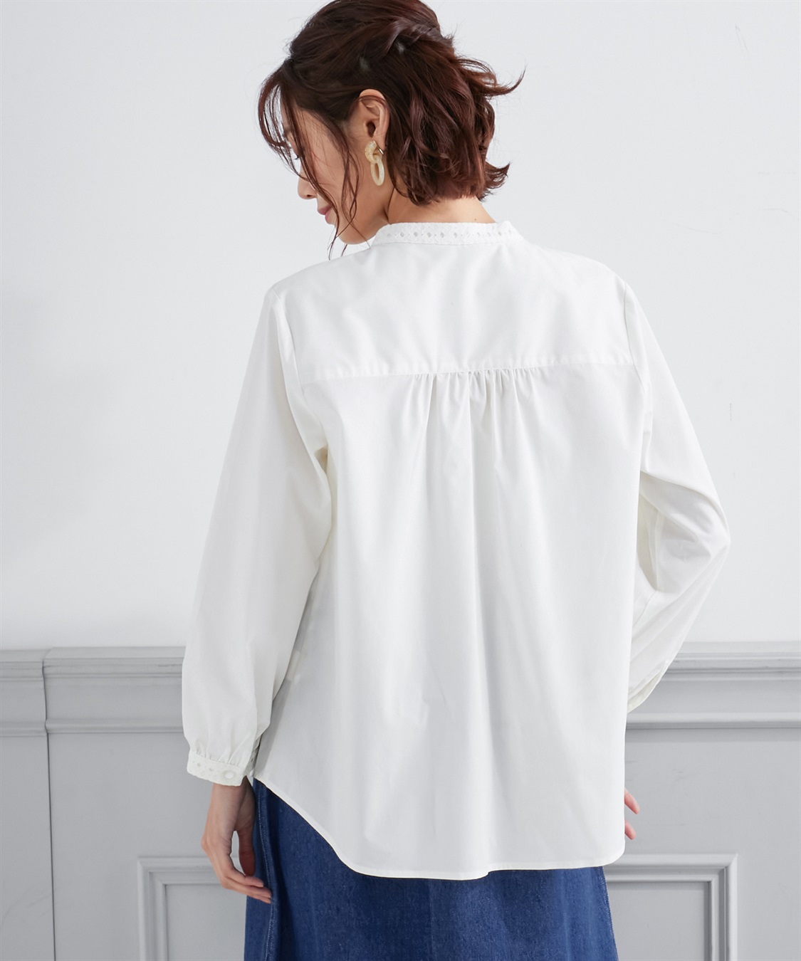 Petit Honfleur レースアクセントブラウス_sub_2