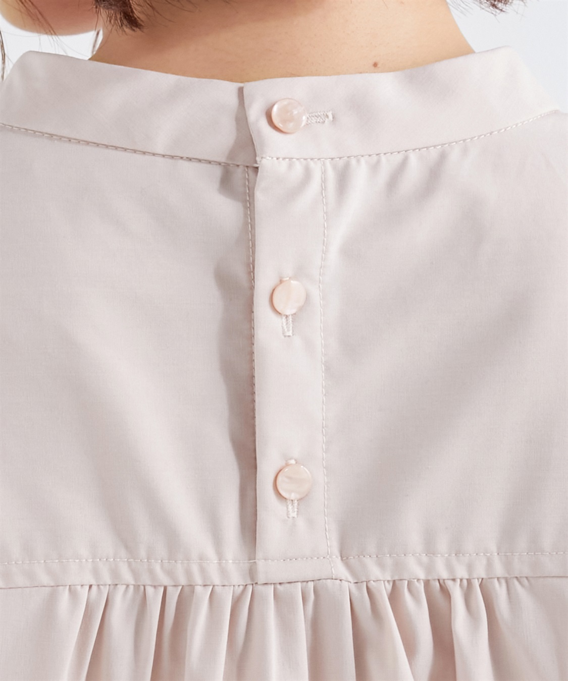 Petit Honfleur スタンドカラーブラウス_sub_4