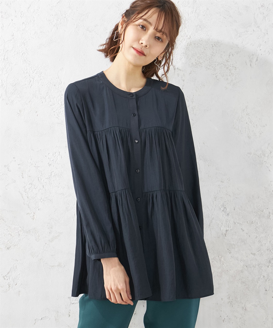 Petit Honfleur ティアードブラウス_sub_1