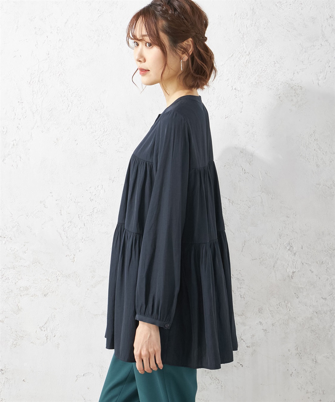 Petit Honfleur ティアードブラウス_sub_2