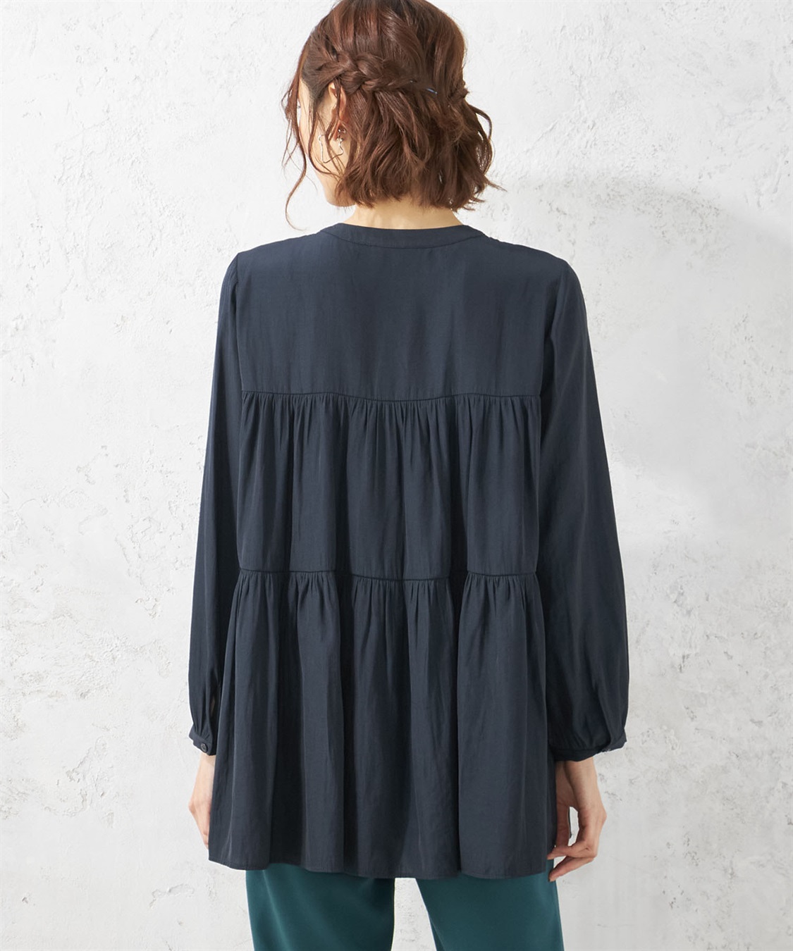 Petit Honfleur ティアードブラウス_sub_3