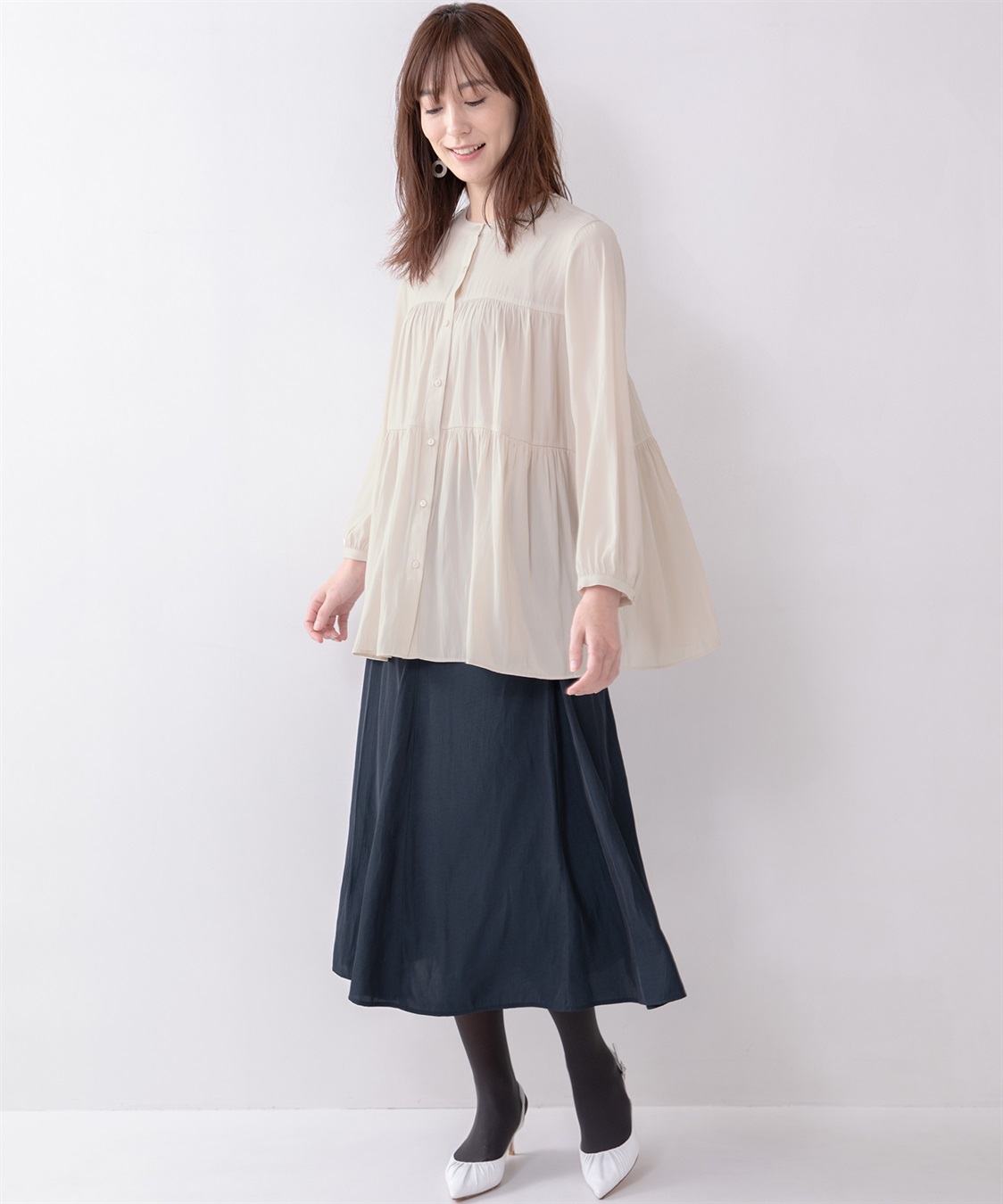 Petit Honfleur ティアードブラウス_sub_9