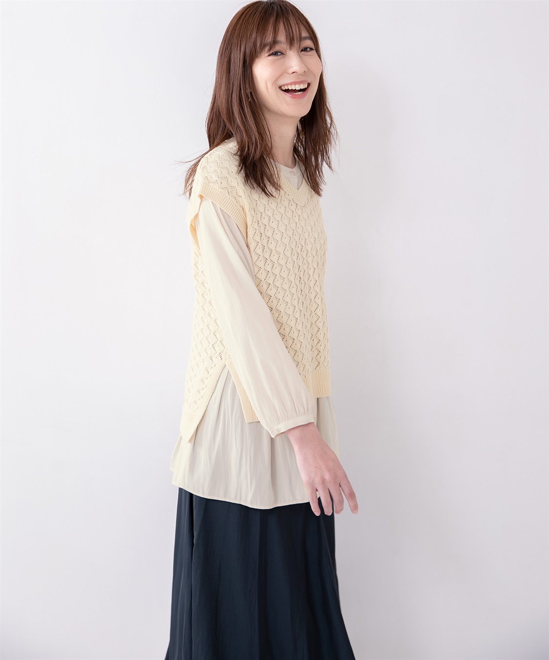 Petit Honfleur ティアードブラウス_sub_12