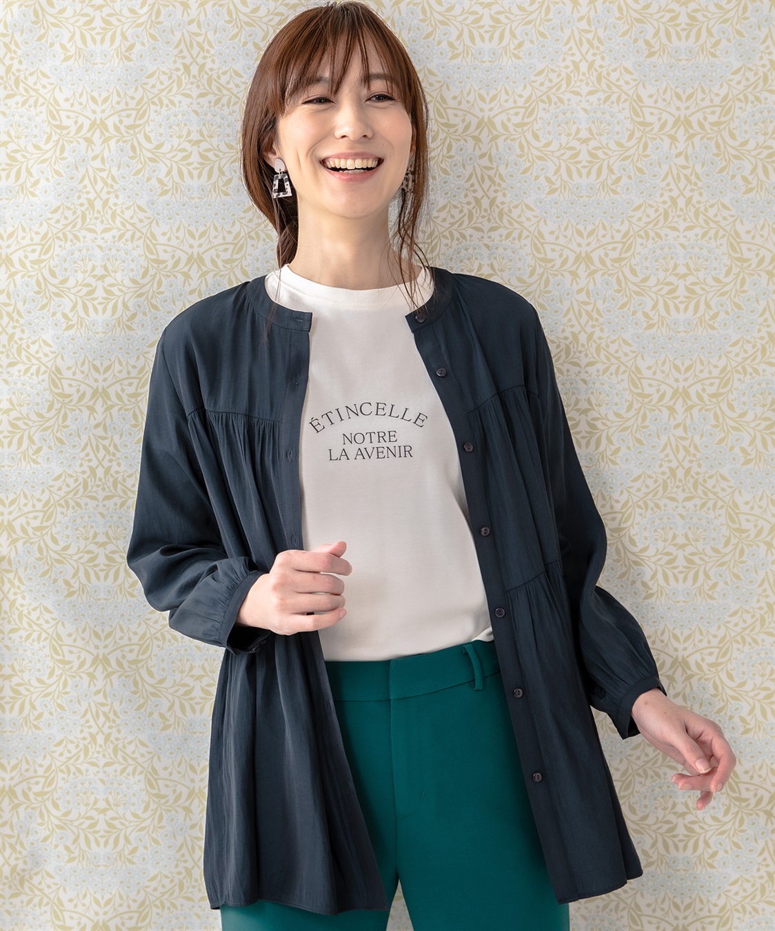 Petit Honfleur ティアードブラウス_sub_14