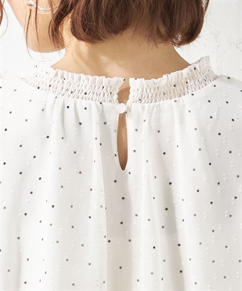 Petit Honfleur シフォンドットプリントブラウス_subthumb_5