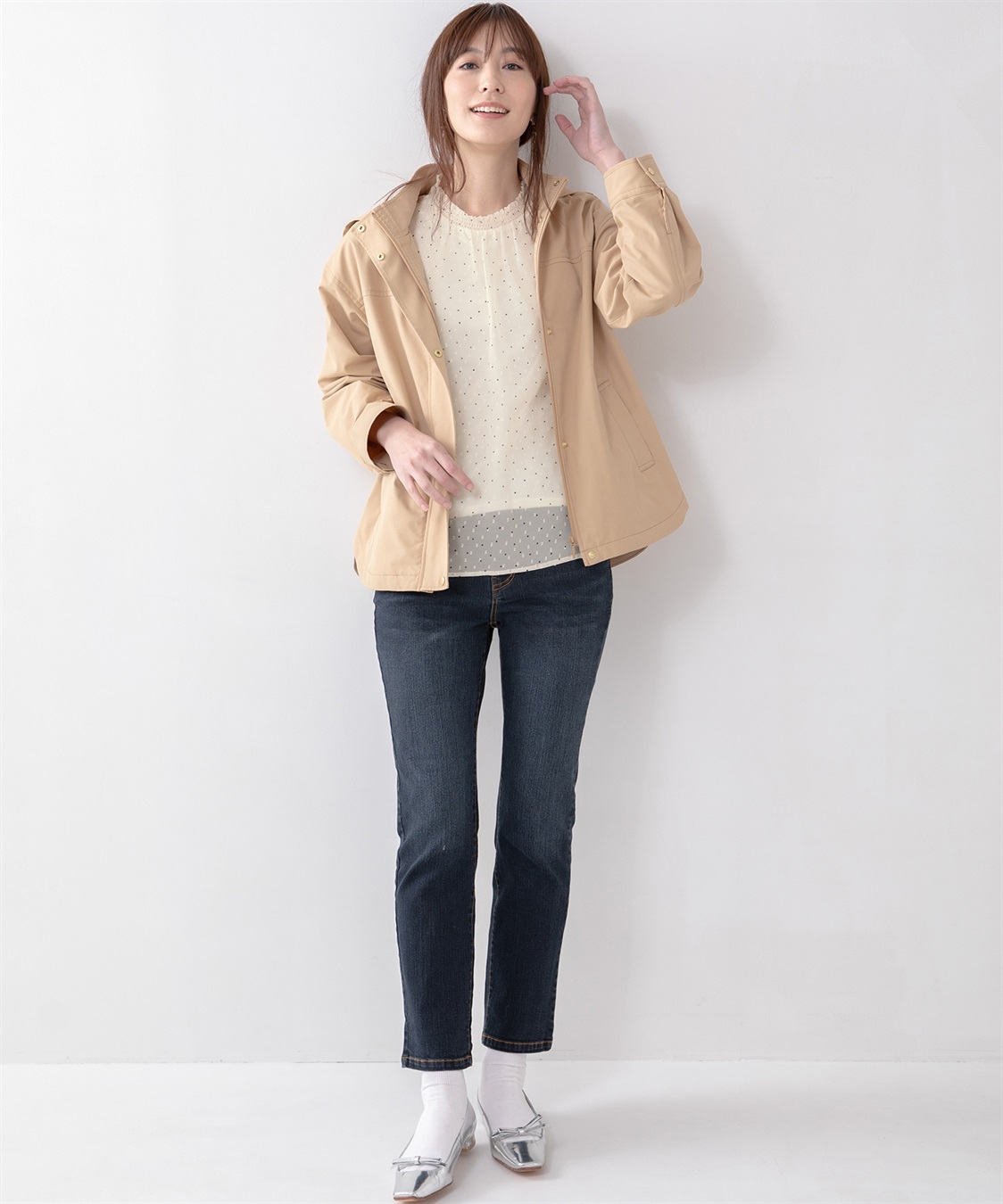 Petit Honfleur シフォンドットプリントブラウス_sub_14