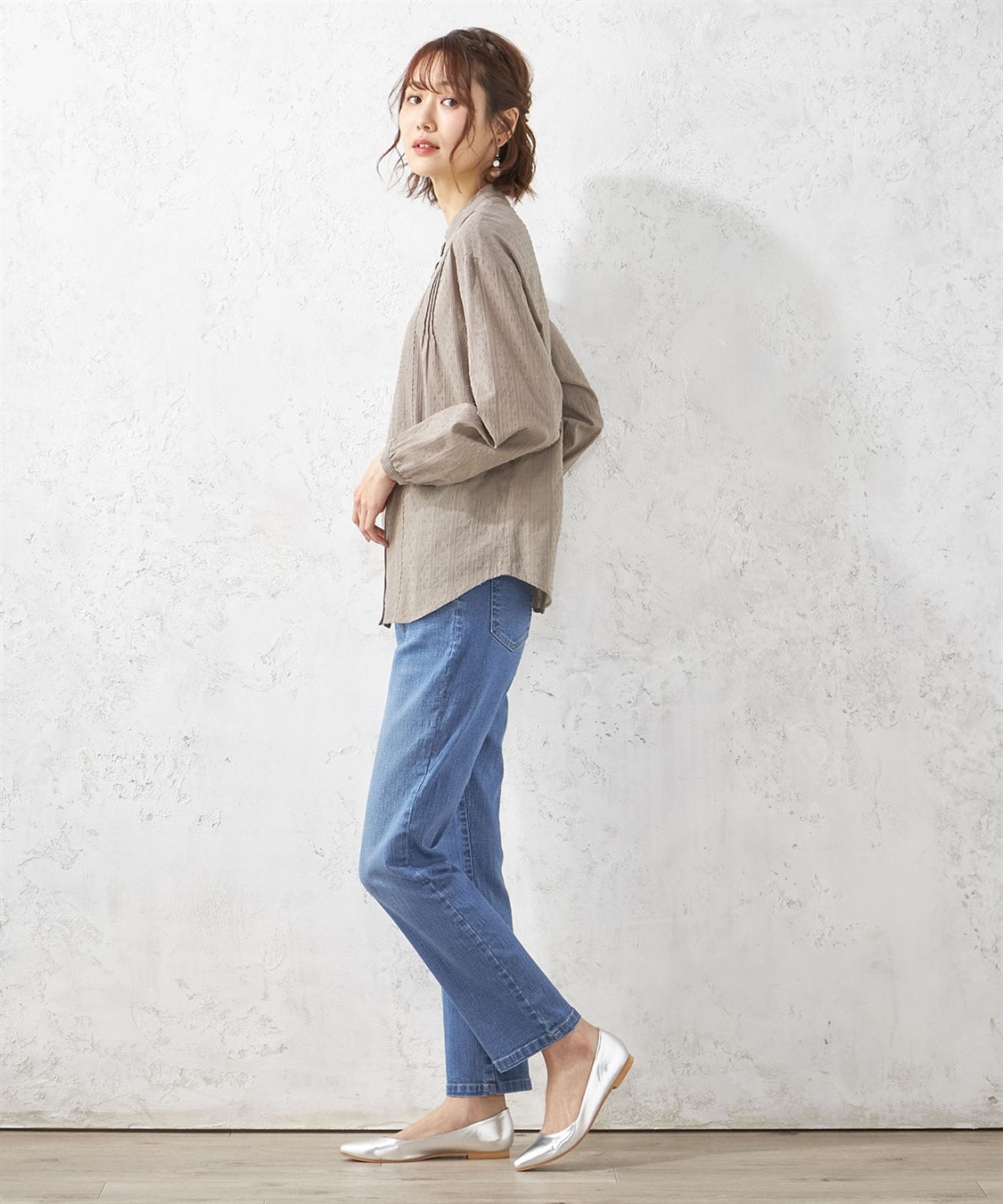 Petit Honfleur ジャガードレースシャツ_sub_8