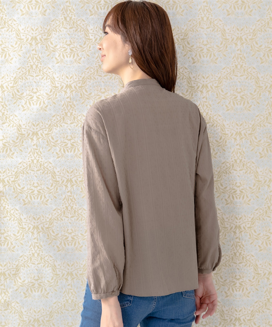 Petit Honfleur ジャガードレースシャツ_sub_10